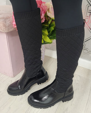 Mia Sock Boot- Patent