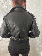 Crop Faux Leather Biker Jacket - 2 Colours