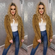 Cable Knit Hooded Cardigan - 7 Colours