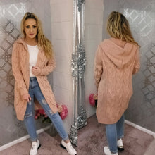 Cable Knit Hooded Cardigan - 7 Colours