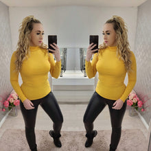Turtle Neck Ribbed Top- 6 Colours